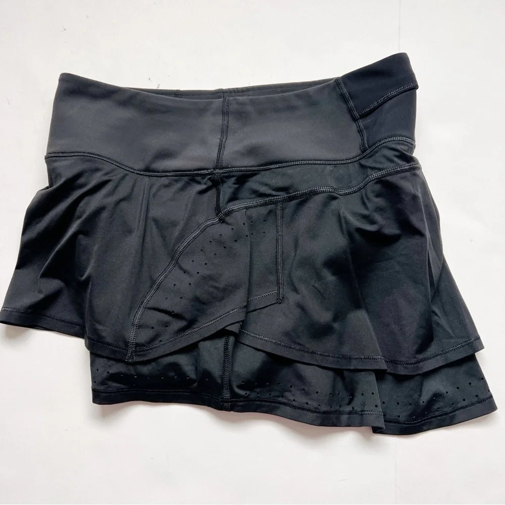 Athleta skirt Stealth Trucool Skort Skirt Tennis Golf Pickleball Black Small - Picture 4 of 7